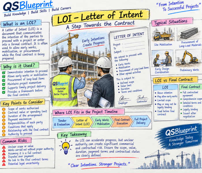 Letter of Intent (LOI) in construction – practical guide for Quantity Surveyors