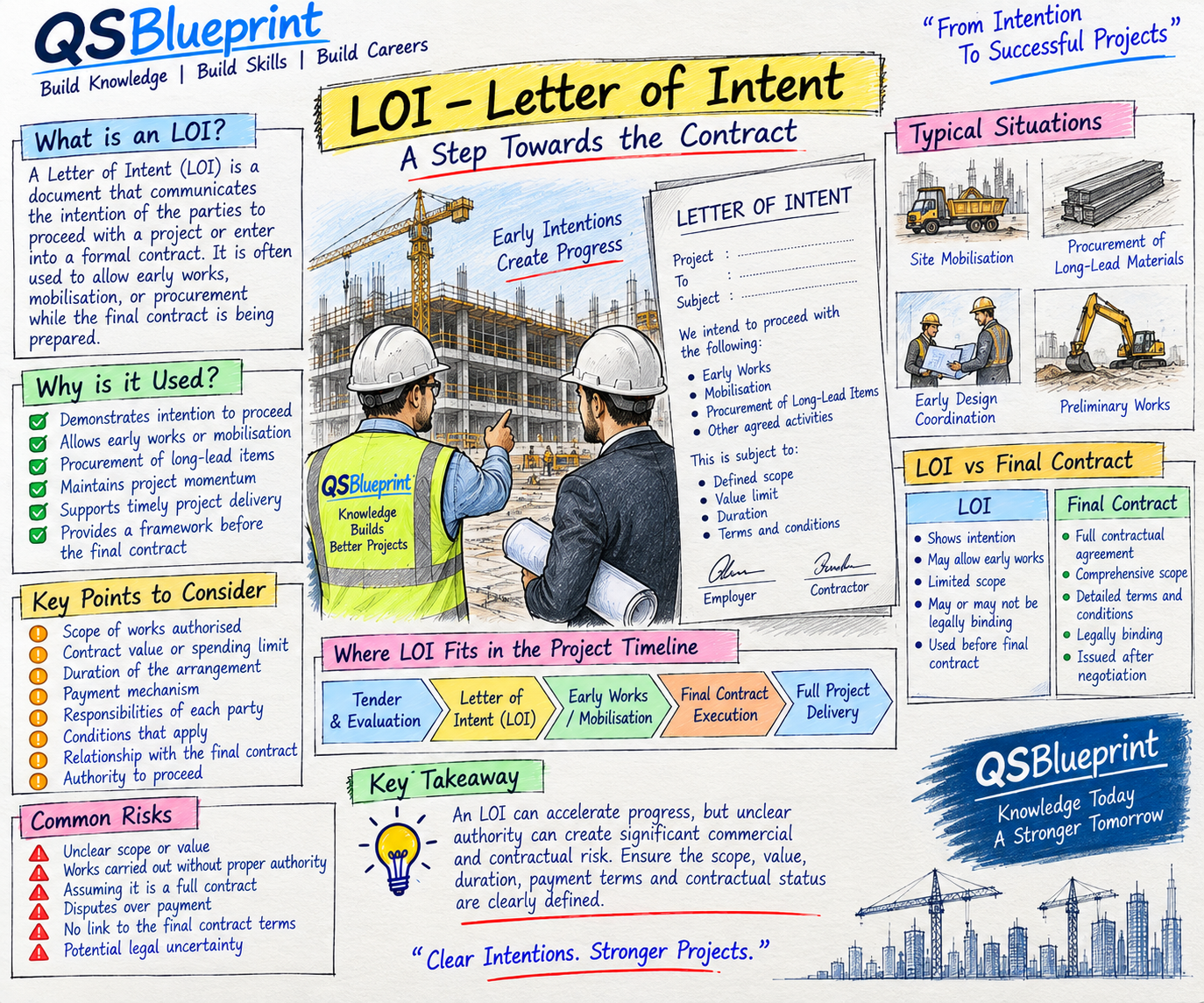 Letter of Intent (LOI) in construction – practical guide for Quantity Surveyors